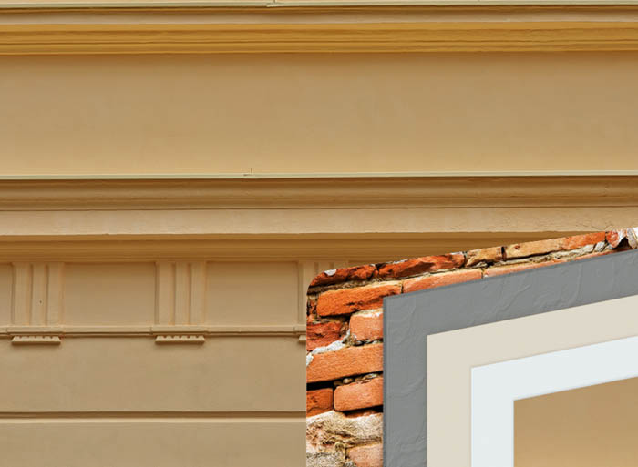 hladká fasáda s nátěrem